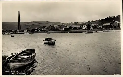 Ak Penclawdd Swansea Wales, Das Dock