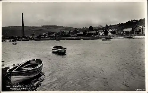 Ak Penclawdd Swansea Wales, Das Dock