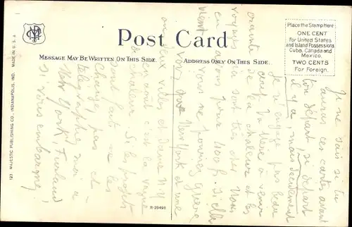 Ak Indianapolis Indiana USA, Monument Place