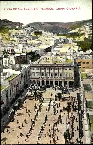 Ak Gran Canaria Kanarische Inseln, Plaza de St. Ana, Las Palmas