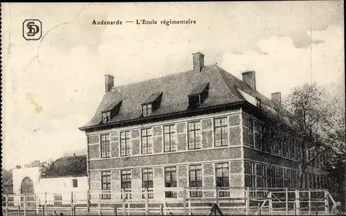 Ak Oudenaarde Oudenaarde Ostflandern, Regimentsschule