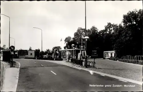 Ak Zundert Nordbrabant Niederlande, Nederlandse grense Zundert-Wernhout
