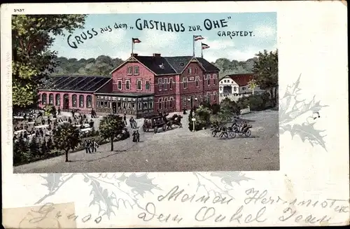 Litho Garstedt Norderstedt Schleswig Holstein, Gasthaus zur Ohe