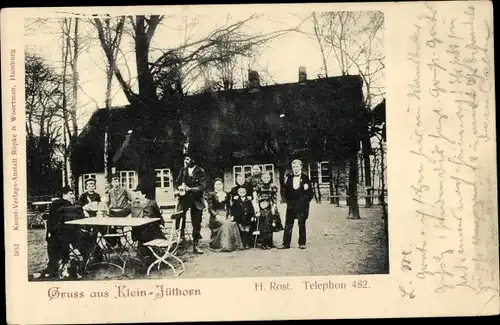 Ak Hamburg Wandsbek, Klein Jüthorn Gasthaus, Terrasse
