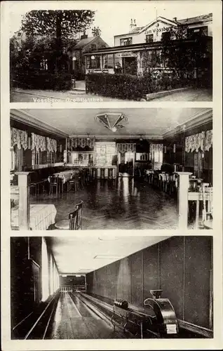 Ak Hamburg Altona Groß Flottbek, Gasthaus Zum Vossberg, Frau A. Korth Ww., Clublokal, Kegelbahn