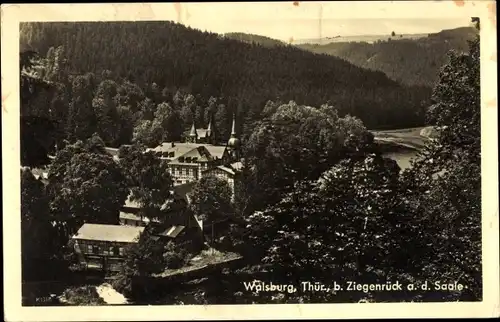 Ak Walsburg Eßbach in Thüringen, Blick auf den Ort