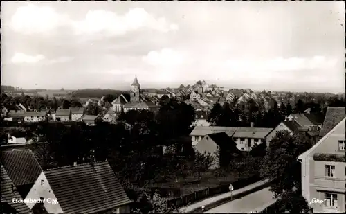 Ak Eschenbach in der Oberpfalz Bayern, Ortsansicht, Kirchturm