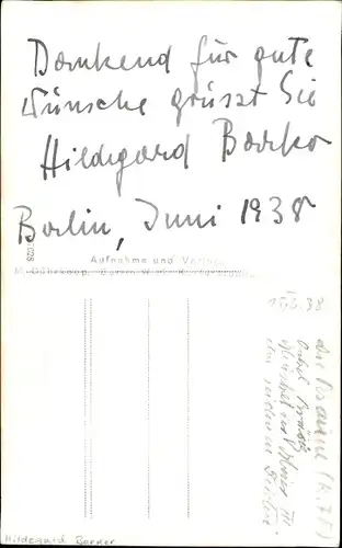 Foto Ak Portrait einer Frau, Künstlerin