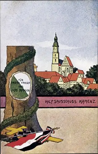 Ak Kamenz in Sachsen, Hilfsausschuss für Kamenzer Krieger und ihre Familien