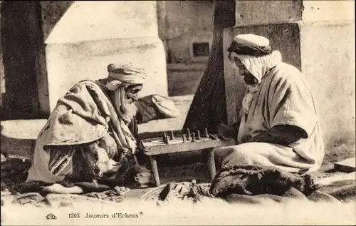 Ak Joueurs d'Echeces, Schachspieler, Maghreb