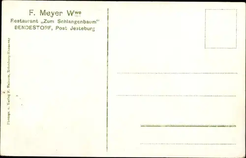 Ak Bendestorf am Kleckerwald in Niedersachsen, Restaurant Zum Schlangenbaum