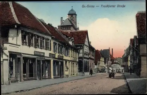 Ak Groß Gerau in Hessen, Frankfurter Straße