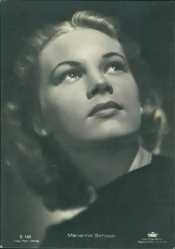Ak Schauspielerin Marianne Simson, Portrait
