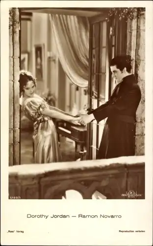 Ak Schauspieler Dorothy Jordan und Ramon Novarro, Ross Verlag 5100/1