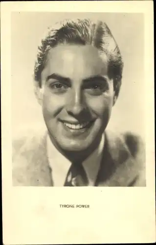 Ak Schauspieler Tyrone Power, Portrait