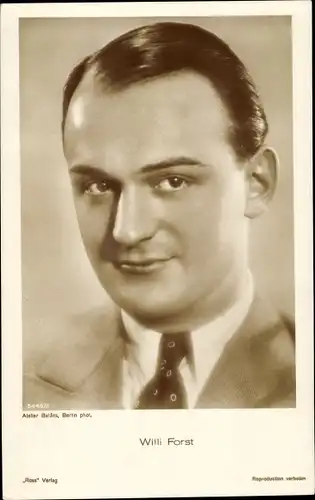 Ak Schauspieler Willi Forst, Portrait