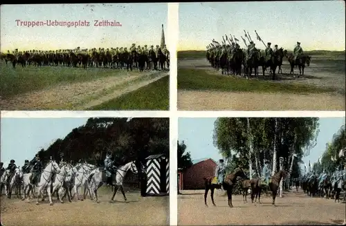 Ak Zeithain in Sachsen, Truppenübungsplatz, Kavallerie