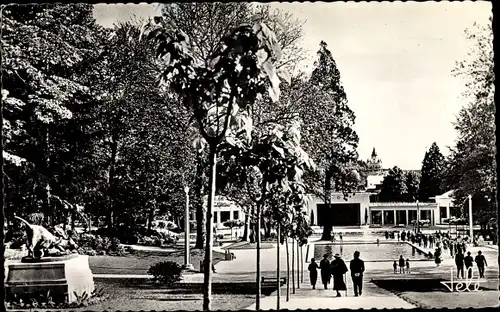 Ak Aix les Bains Savoie, Der Park, die Quellen