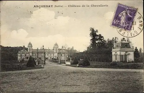 Ak Arçonnay Sarthe, Chateau de la Chevallerie