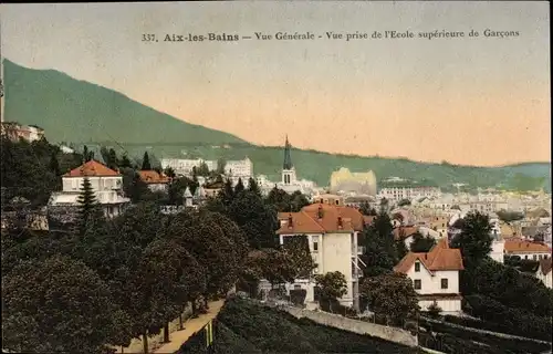 Ak Aix les Bains Savoie, Gesamtansicht