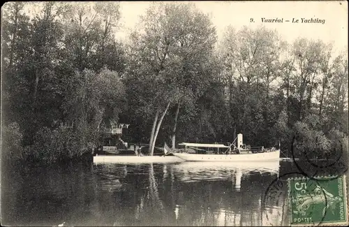 Ak Vauréal Val d´Oise, le Yachting