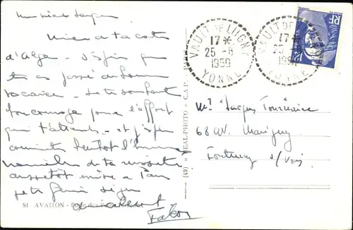 Ak Avallon-Yonne, Straße, Kirche