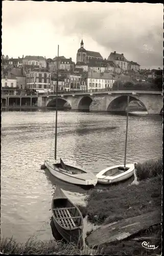 Ak Joigny-Yonne, Brücke über die Yonne