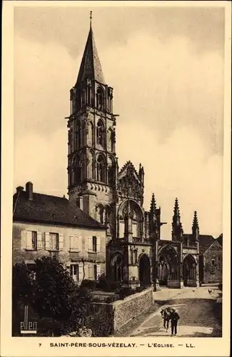 Ak Vézelay Yonne, Kirche