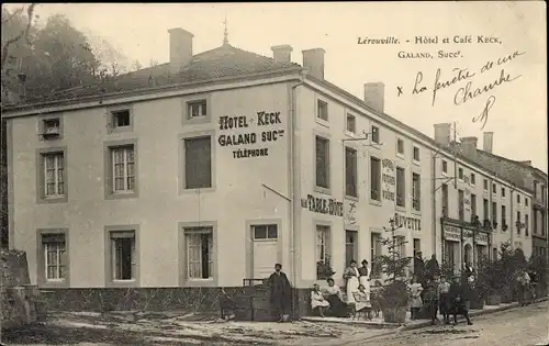 Ak Lérouville Lorraine Meuse, Hotel und Café Keck