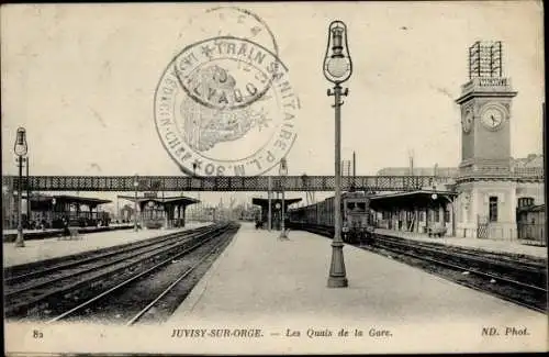 Ak Juvisy-sur-Orge Essonne, Les Quais de la Gare