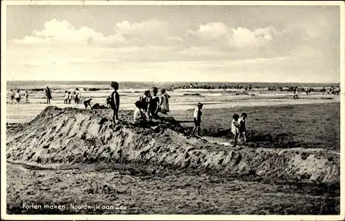 Ak Noordwijk aan Zee Südholland, Forten maken