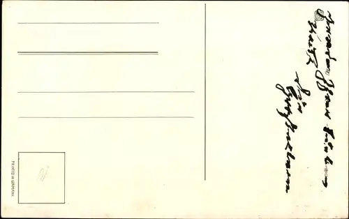 Passepartout Ak Glückwunsch Neujahr, Reh steht vor einem Zaun