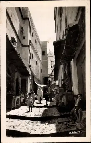 Ak Algier Algier Algerien, Kasbah, Rue Djemâa