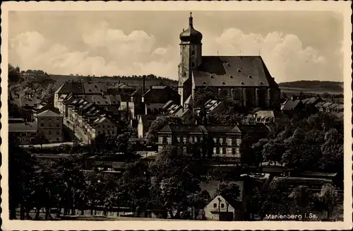 Ak Marienberg im Erzgebirge Sachsen, St. Marien Kirche