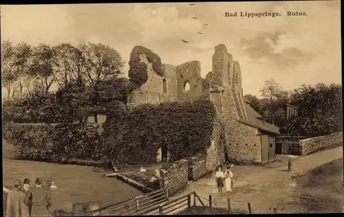 Ak Bad Lippspringe in Westfalen, Ruine
