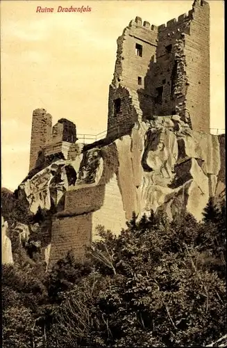 Ak Königswinter am Rhein, Drachenfels, Ruine