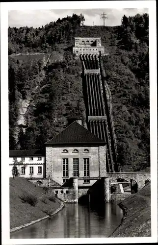 Ak Walchensee Kochel am See, Walchensee-Kraftwerk