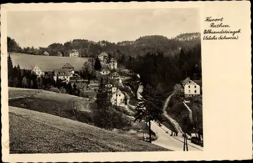 Ak Rathen an der Elbe Sächsische Schweiz, Ortsansicht