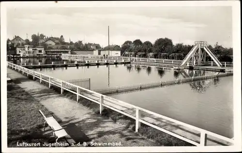 Ak Jugenheim an der Bergstraße Hessen, Schwimmbad