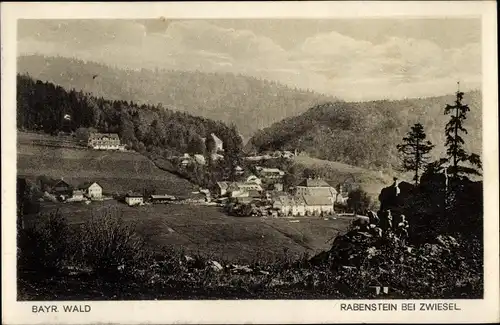 Ak Rabenstein Zwiesel im Bayerischen Wald, Panorama