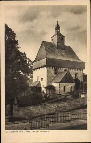 Ak Großrückerswalde im Erzgebirge, Kirche