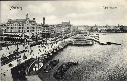 Ak Hamburg Mitte Neustadt, Jungfernstieg