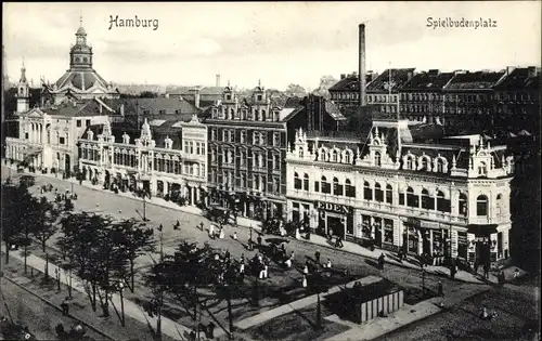 Ak Hamburg St. Pauli, Spielbudenplatz, Eden