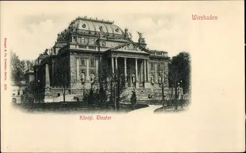 Ak Wiesbaden in Hessen, Königliches Theater
