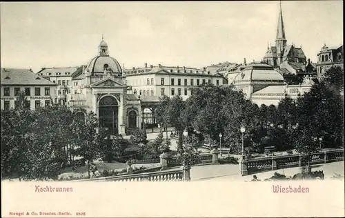 Ak Wiesbaden in Hessen, Kochbrunnen