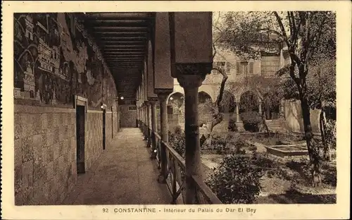 Ak El Jem Tunesien, Innenraum des Dar El Bey-Palastes