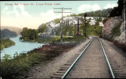 Ak Texas USA, entlang der Frisco-St. Louis Texas Line