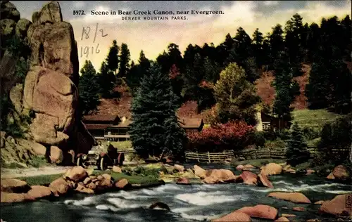 Ak Colorado Springs Colorado USA, Bear Creek Cañon Park