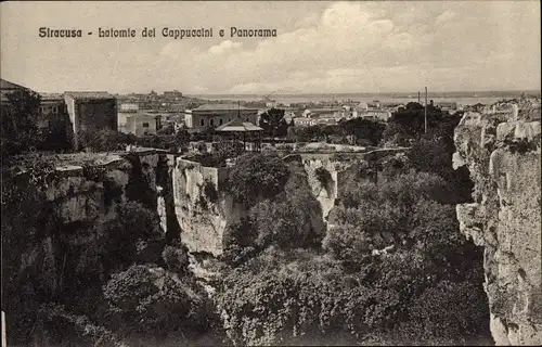 Ak Siracusa Syrakus Sizilien, Latomia dei Cappuccini, Panorama