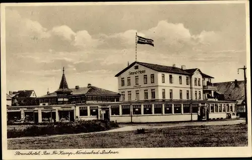 Ak Nordseebad Duhnen Cuxhaven, Strandhotel Bes. Fr. Kamp, Restaurant